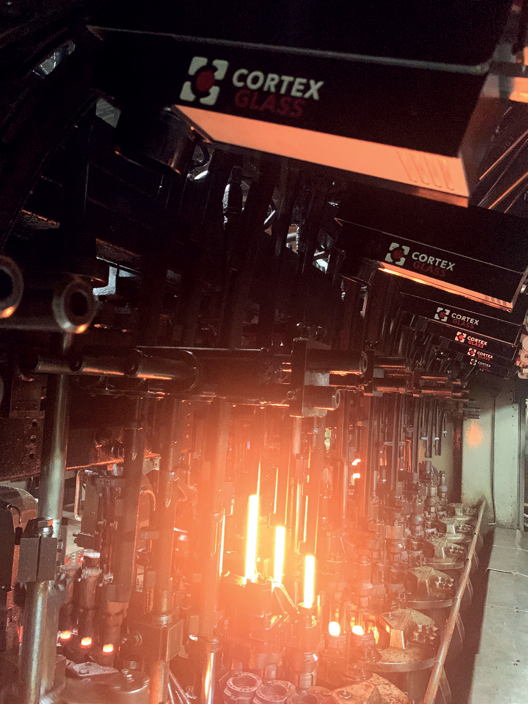 BlankWatch cameras installed along individual IS-machine sections